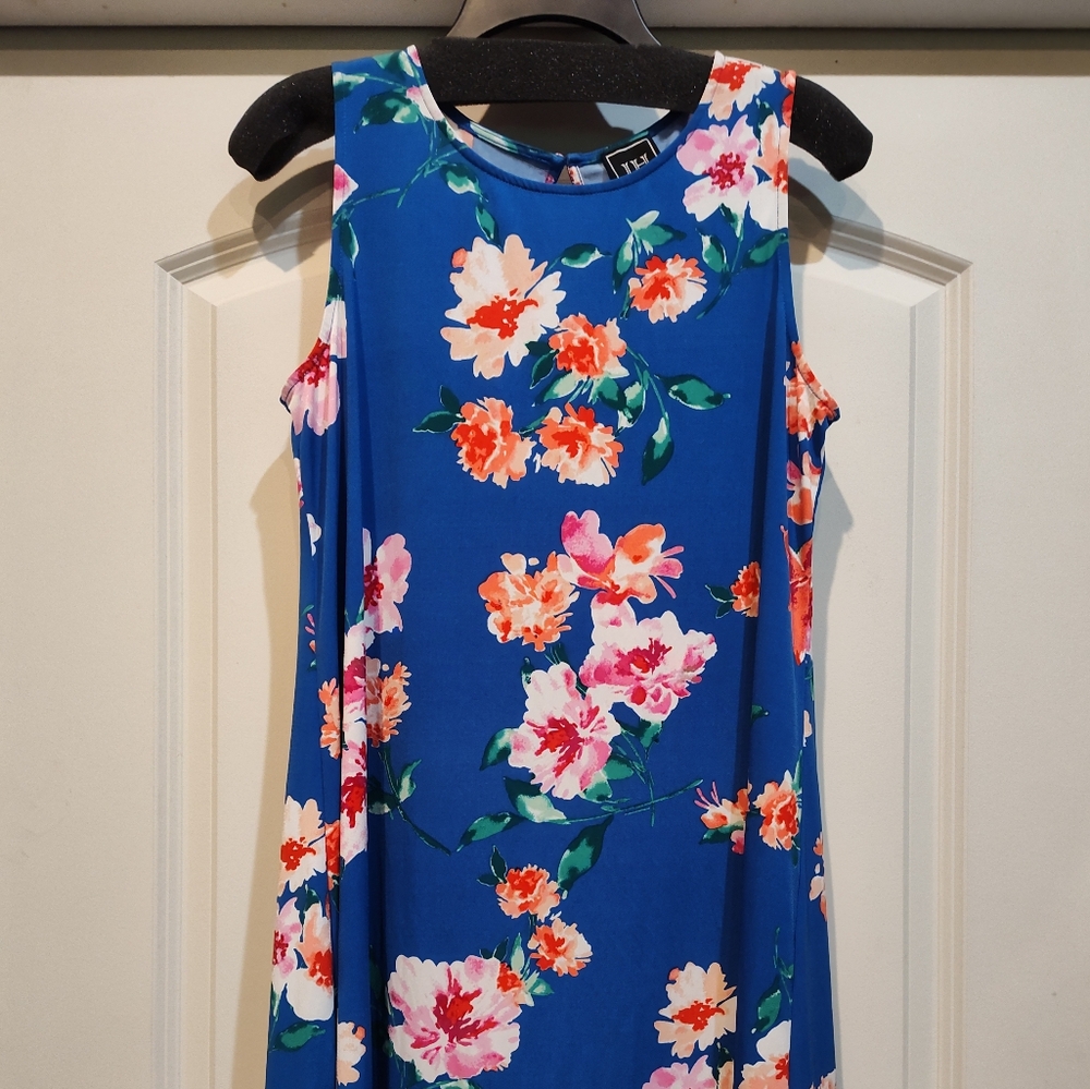 JH Collectibles Pink and Blue Sleeveless Sundress